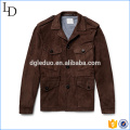 Blouson Slim Fit en daim souple veste en gros pour hommes